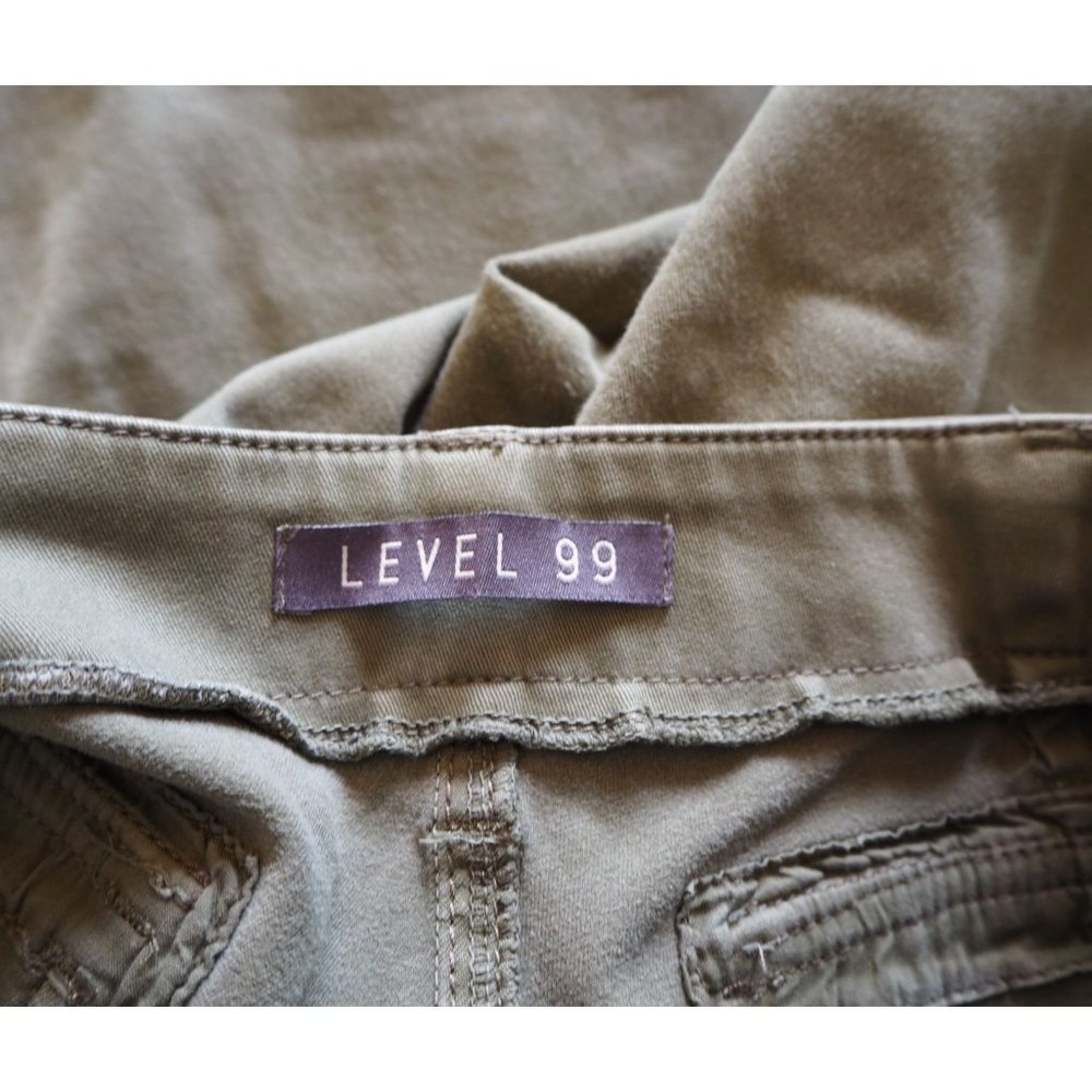 Level 99 Aiden Patch Pocket Utility Pant Army Gre… - image 5